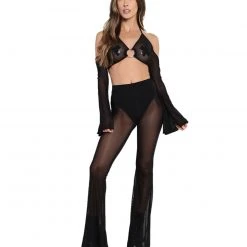 OhYes Sweet Thing High Waist Mesh Bell Bottoms 22 OhYes Sweet Thing High Waist Mesh Bell Bottoms