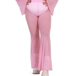 OhYes Sweet Thing High Waist Mesh Bell Bottoms 36 OhYes Sweet Thing High Waist Mesh Bell Bottoms