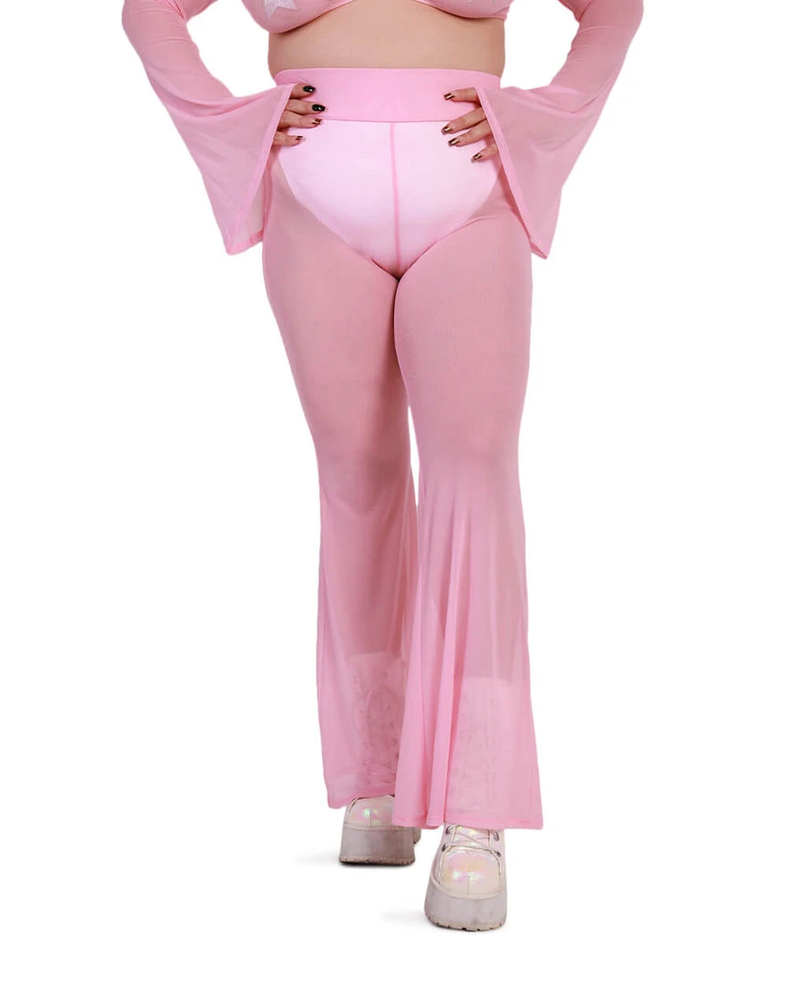 OhYes Sweet Thing High Waist Mesh Bell Bottoms 17 OhYes Sweet Thing High Waist Mesh Bell Bottoms