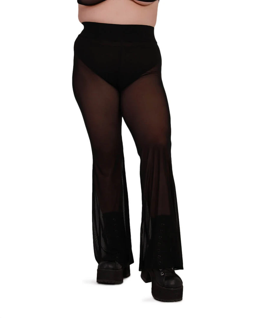 OhYes Sweet Thing High Waist Mesh Bell Bottoms 7 OhYes Sweet Thing High Waist Mesh Bell Bottoms
