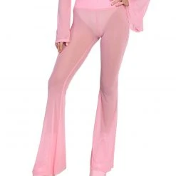 OhYes Sweet Thing High Waist Mesh Bell Bottoms 30 OhYes Sweet Thing High Waist Mesh Bell Bottoms