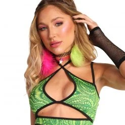 Cherry Mellow, Inc. Techno Inferno Underboob Crop Top