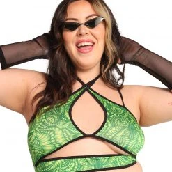 Cherry Mellow, Inc. Techno Inferno Underboob Crop Top