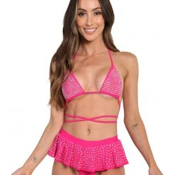 Hot & Delicious Black Bead That Highlight Bling Rhinestone Skirt Set 18 Hot & Delicious Black Bead That Highlight Bling Rhinestone Skirt Set