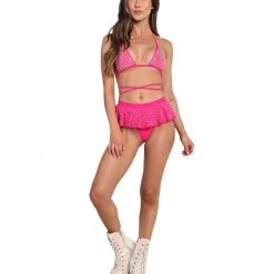 Hot & Delicious Black Bead That Highlight Bling Rhinestone Skirt Set 20 Hot & Delicious Black Bead That Highlight Bling Rhinestone Skirt Set