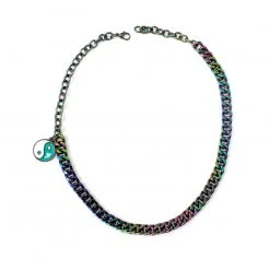 Ana Accessories The Good In The Bad Rainbow Chain Choker