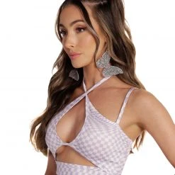 Cherry Mellow, Inc. Clothing Trippy Twist Strappy Crop Top 14 Cherry Mellow, Inc. Clothing Trippy Twist Strappy Crop Top