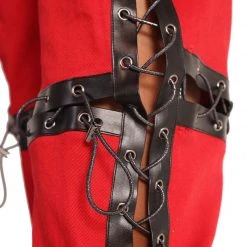 Hot & Delicious Black Bead New Arrivals Vibe Is Lit Cross-Stitched Chaps