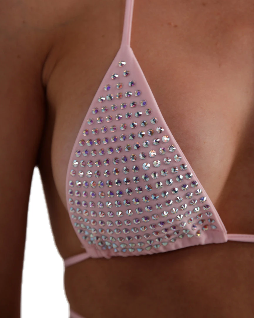 Hot & Delicious Black Bead Video Vixen Rhinestone Two-Piece Bikini Set Dresses & Sets 7 Hot & Delicious Black Bead Video Vixen Rhinestone Two-Piece Bikini Set Dresses & Sets