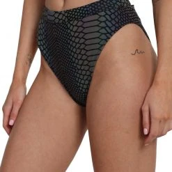 Dippin Daisies Bottoms Viper Queen Reflective High Waisted Shorts 12 Dippin Daisies Bottoms Viper Queen Reflective High Waisted Shorts