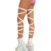 Andrew - Agent Pair Of Non-Slip White Leg Wraps Plus