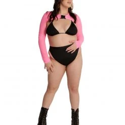 OhYes Wicked Sweet Speed Clasp Mesh Ultra Crop Top Clothing