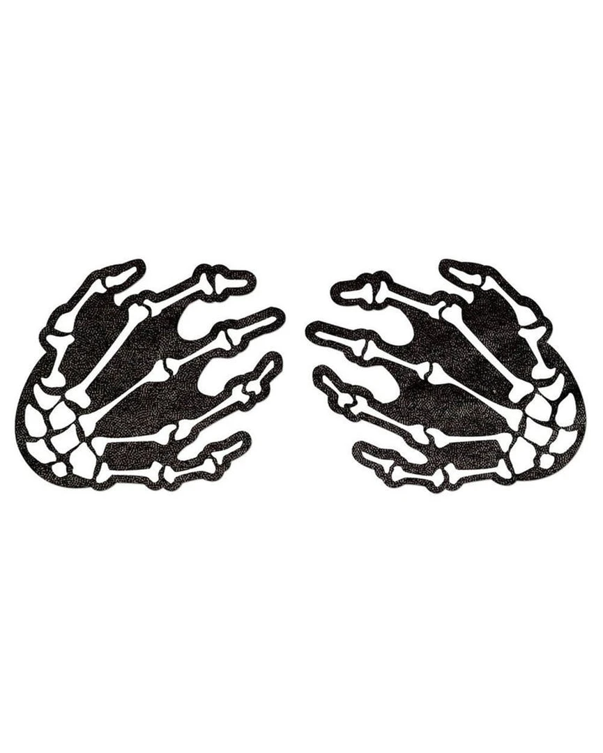 Accessories Pastease Glow In The Dark Skeleton Hands Pasties 2 Accessories Pastease Glow In The Dark Skeleton Hands Pasties