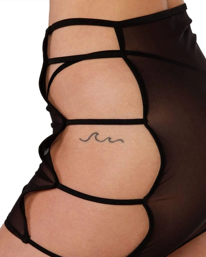 One By One Apparel Bad Lil Bish Cut Out Mini Skirt 5 One By One Apparel Bad Lil Bish Cut Out Mini Skirt