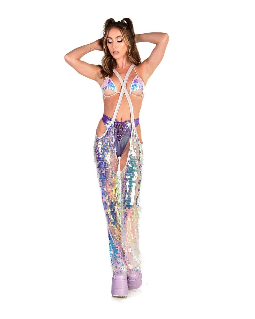Roma Boss Babe Sequin Chaps Bottoms 2 Roma Boss Babe Sequin Chaps Bottoms