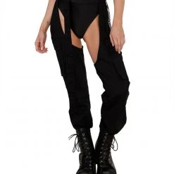 Hot & Delicious Black Bead Clothing Darkest Hours Chain Chaps