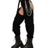 Hot & Delicious Black Bead Clothing Darkest Hours Chain Chaps