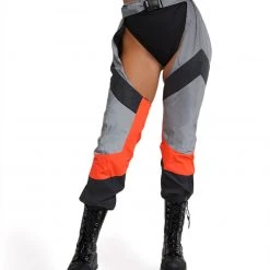 Hot & Delicious Black Bead Clothing Gettin' Down Reflective Chaps