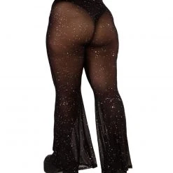 OhYes Holo Star Mesh Bell Bottoms Clothing