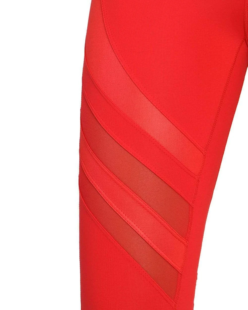 LA Society Bottoms Power Up Mesh Inset Leggings 6 LA Society Bottoms Power Up Mesh Inset Leggings