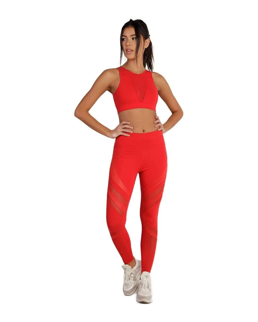 LA Society Bottoms Power Up Mesh Inset Leggings 4 LA Society Bottoms Power Up Mesh Inset Leggings