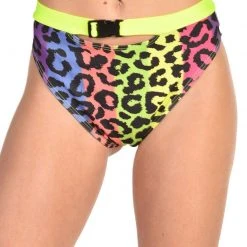 Cherry Mellow, Inc. Wild Animal Rainbow High Waisted Bottoms