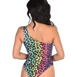 Cherry Mellow, Inc. Rainbow Leopard One Shoulder Bodysuit 7 Cherry Mellow, Inc. Rainbow Leopard One Shoulder Bodysuit