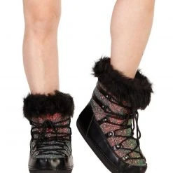 Cape Robin Cosmic Dancer Fur Cuffed Boots Shoes