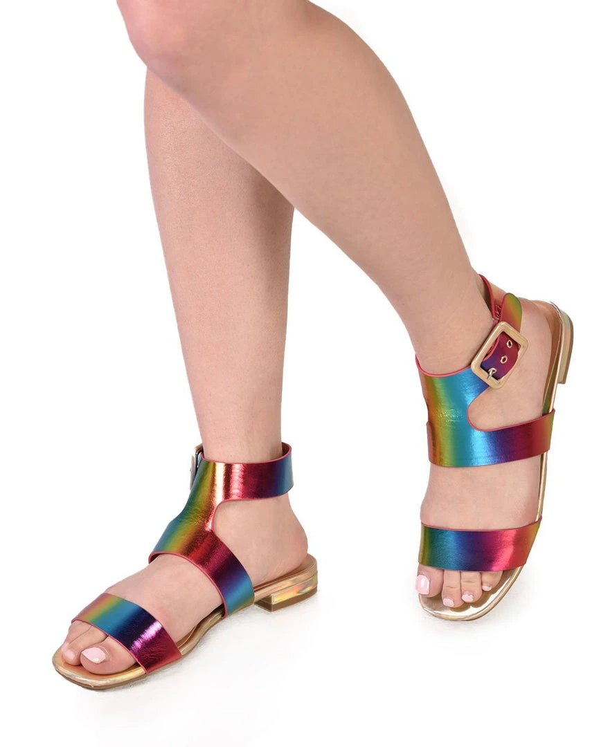 J.P. Original Corp Rainbow Day Holographic Sandals Shoes 1 J.P. Original Corp Rainbow Day Holographic Sandals Shoes