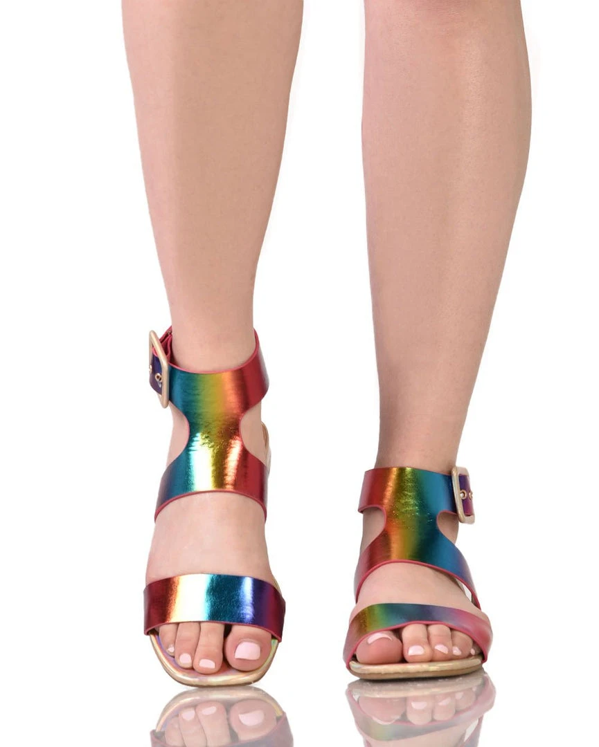 J.P. Original Corp Rainbow Day Holographic Sandals Shoes 2 J.P. Original Corp Rainbow Day Holographic Sandals Shoes