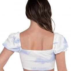 Hot & Delicious Black Bead Cloud Daze Crop Top