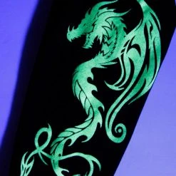 Rock & Rose Clothing Glowing Dragon Long Sleeve Ultra Crop