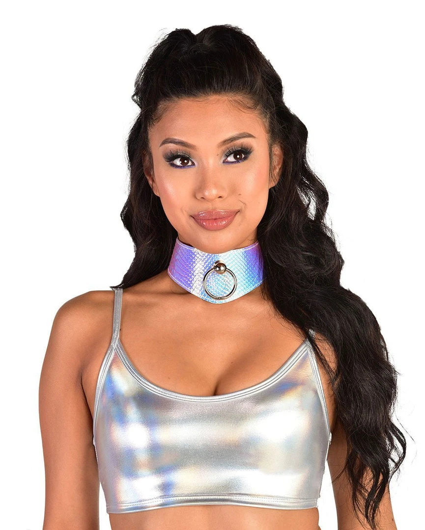 J. Valentine X IHR Silver Beam Crop Top 1 J. Valentine X IHR Silver Beam Crop Top