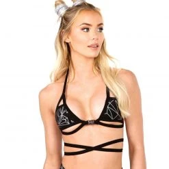 Clothing Lyte Couture Refraction Reflective Geo Cage Top