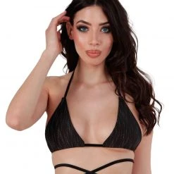 Stinnys Static Waves Reflective Bikini Top Clothing