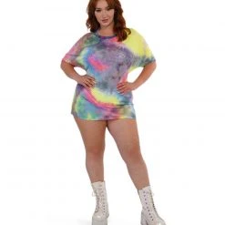 Day G Tops Tie-Dye Cutie Oversized Mesh Tee