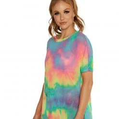 Day G Tops Tie-Dye Cutie Oversized Mesh Tee