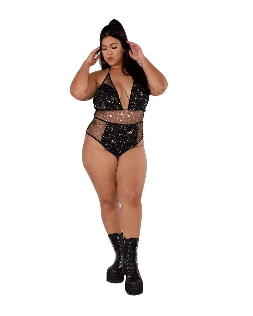 OhYes Holo Star Mesh Bodysuit Clothing 10 OhYes Holo Star Mesh Bodysuit Clothing