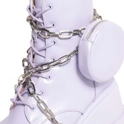 Cape Robbin Won't Know What Hit Ya Lavender Platform Boots