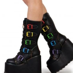 YRU Dune Rainbow Platform Shoes