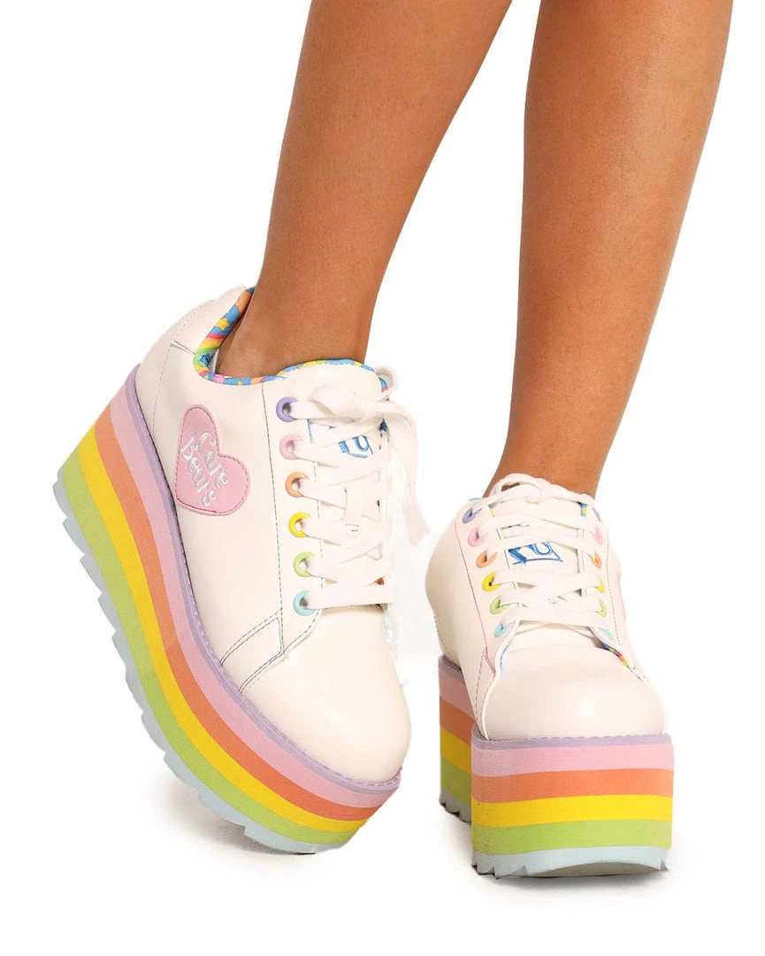 Shoes YRU X Carebears Lala Pastel Platform Sneakers 3 Shoes YRU X Carebears Lala Pastel Platform Sneakers