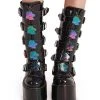 YRU Dune Rainbow Mushroom Platform Shoes