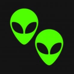 Accessories Pastease Glitter Glow In The Dark Alien Pasties