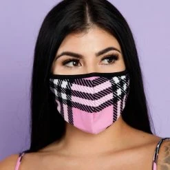 One By One Apparel Masks & Bandanas Like Totally Y2K Filtered Face Mask