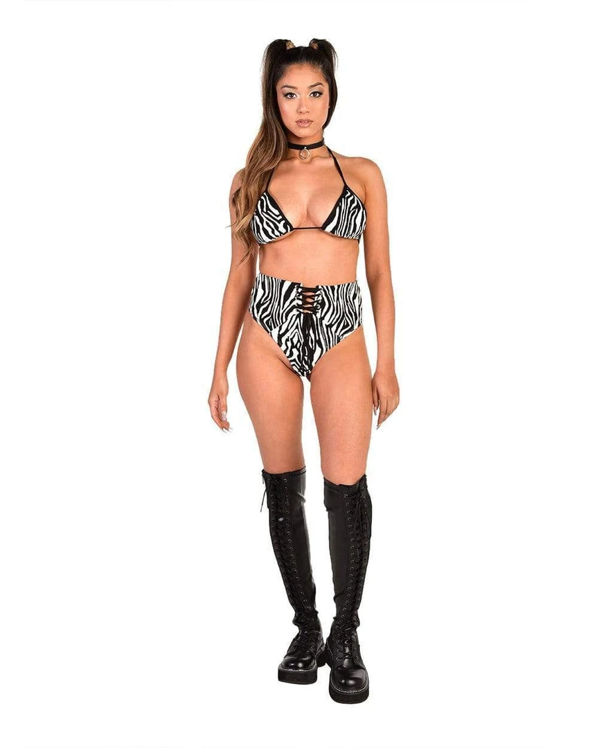 Shop 17 Get Wild Zebra Bikini Top Tops 3 Shop 17 Get Wild Zebra Bikini Top Tops